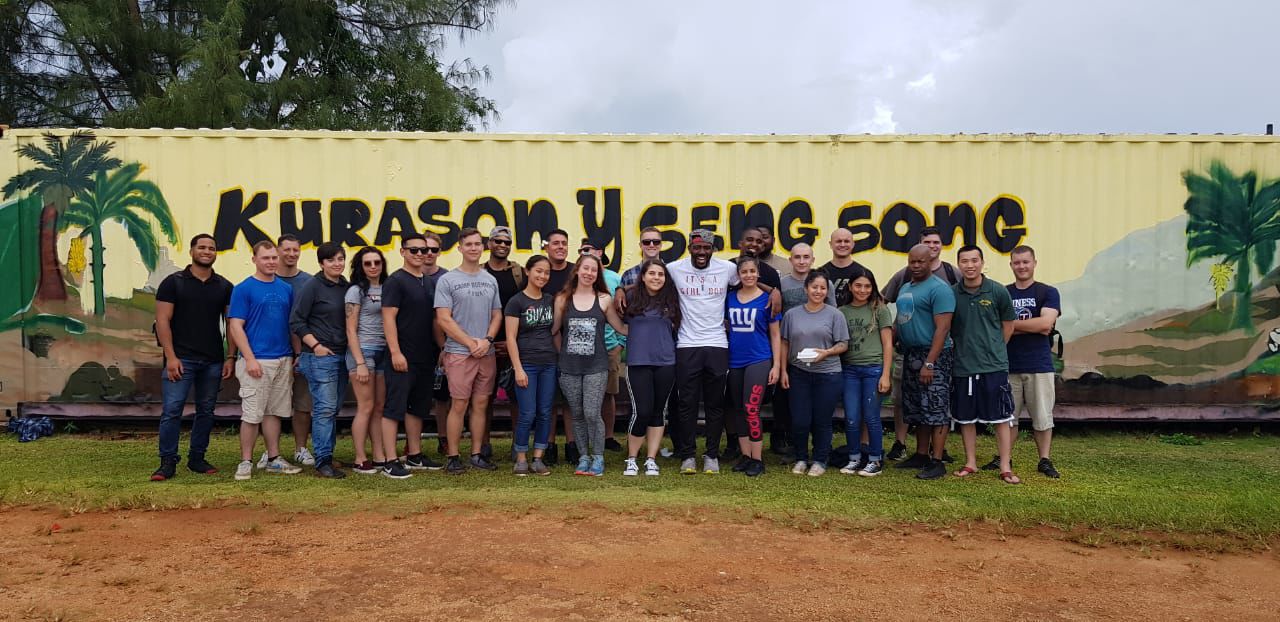 Magof Mondays: Visiting sailors, Marines volunteer in Dededo